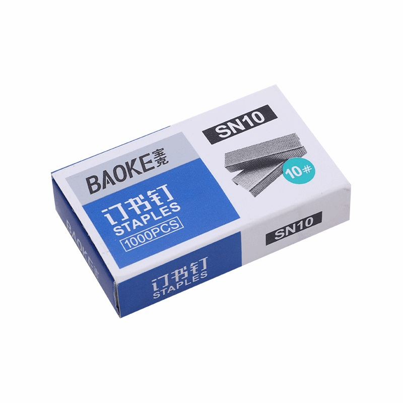 Скоби №10, 1000 шт, Baoke (SN10)